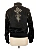 Talitha 100% Silk Black Track Jacket Size 10 - photo 2