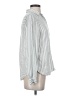BeachLunchLounge Stripes Silver Long Sleeve Button-Down Shirt Size XS - photo 4