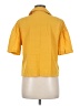 Unbranded Yellow 3/4 Sleeve Button-Down Shirt Size M - photo 2
