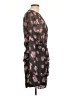 IRO Floral Brown Cocktail Dress Size EU (FR) 42 / US 10 - photo 4