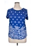 Westport Blue Short Sleeve Top Size XL - photo 1