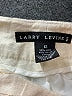 Larry Levine Stripes Ivory Linen Pants Size 12 - photo 7