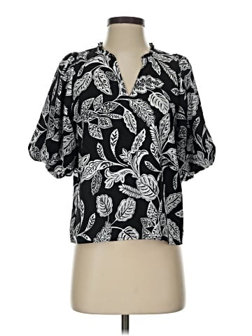 Ann Taylor Factory Short Sleeve Blouse (view 1)