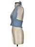 Unbranded Blue Sleeveless Blouse Size S - photo 5