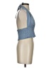 Unbranded Blue Sleeveless Blouse Size S - photo 4