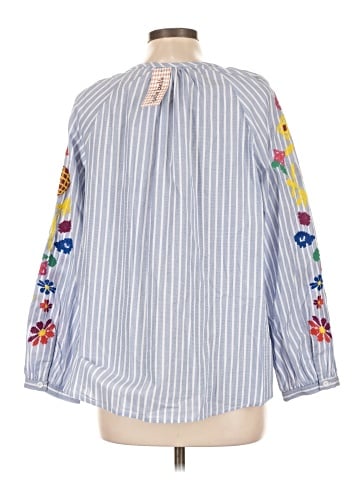 Skies Are Blue Long Sleeve Blouse (view 2)