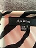 AaKaa 100% Polyester Animal Print Ivory Long Sleeve Blouse Size M - photo 4
