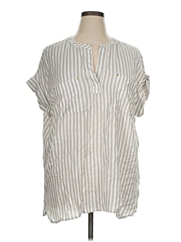 Jones New York Signature Short Sleeve Blouse (view 1)
