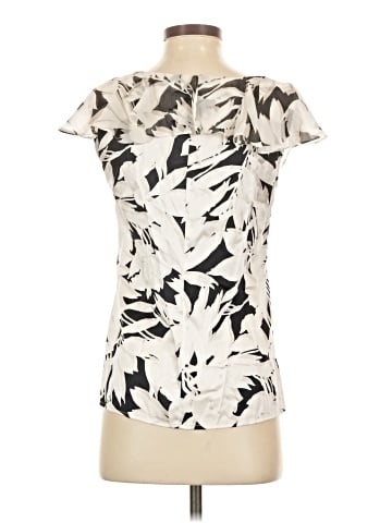 St. John Short Sleeve Silk Top (view 2)