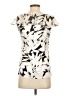 St. John Ivory Short Sleeve Silk Top Size 6 - photo 2