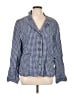Sundance 100% Linen Checkered-gingham Blue Blazer Size L - photo 1