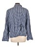 Sundance 100% Linen Checkered-gingham Blue Blazer Size L - photo 2