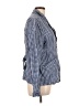 Sundance 100% Linen Checkered-gingham Blue Blazer Size L - photo 4