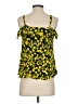 Parker Yellow Sleeveless Silk Top Size S - photo 2