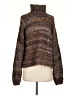 The Range Tweed Brown Turtleneck Sweater Size XS - photo 1