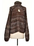 The Range Tweed Brown Turtleneck Sweater Size XS - photo 2