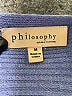 Philosophy Republic Clothing Blue Pullover Sweater Size M - photo 7