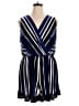 emerald Stripes Blue Romper Size 3X - photo 1