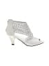 Pierre Dumas Metallic Silver Heels Size 10 - photo 1