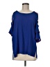 Umgee 100% Polyester Blue 3/4 Sleeve Blouse Size M - photo 1