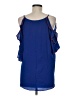 Umgee 100% Polyester Blue 3/4 Sleeve Blouse Size M - photo 2