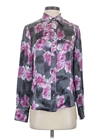 Ellen Tracy Long Sleeve Silk Top (view 1)
