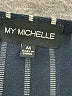 My Michelle 100% Polyester Stripes Blue Jumpsuit Size M - photo 4
