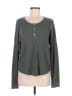 Bobi Gray Long Sleeve Henley Size M - photo 1