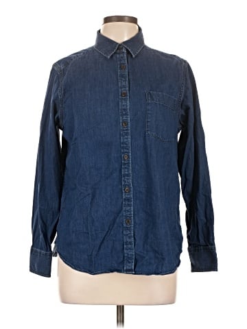 Uniqlo Long Sleeve Button-Down Shirt (view 1)