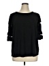 Adrianna Papell Black 3/4 Sleeve Top Size 1X - photo 1