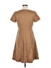 Talbots Solid Tan Casual Dress Size 6 Petite - photo 2