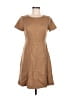 Talbots Solid Tan Casual Dress Size 6 Petite - photo 1