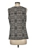 Ellen Tracy Animal Print Black Silver Sleeveless Blouse Size M - photo 2