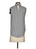 T Tahari 100% Polyester Silver Sleeveless Blouse Size XS - photo 2