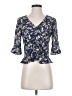 Dynamite 100% Polyester Blue 3/4 Sleeve T-Shirt Size XS - photo 1
