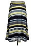 DKNY Stripes Gray Casual Skirt Size M - photo 1