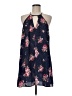 Bebop 100% Polyester Floral Blue Casual Dress Size M - photo 1