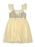 Popatu 100% Polyester Gold Dress Size 6 - photo 1