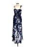 BCX 100% Polyester Floral Blue Cocktail Dress Size XS - photo 2