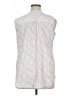 Croft & Barrow 100% Polyester Polka Dots White Sleeveless Blouse Size XL - photo 2