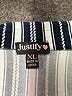 Justify Stripes Blue Casual Dress Size XL - photo 7