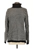 Karen Scott Houndstooth Gray Turtleneck Sweater Size L - photo 1