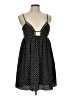 Joyce 100% Polyester Polka Dots Black Casual Dress Size L - photo 1