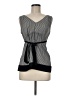 Ann Taylor LOFT 100% Polyester Gray Sleeveless Blouse Size 8 - photo 1