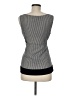 Ann Taylor LOFT 100% Polyester Gray Sleeveless Blouse Size 8 - photo 2