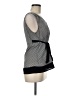 Ann Taylor LOFT 100% Polyester Gray Sleeveless Blouse Size 8 - photo 4