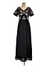 JS Collections 100% Polyester Black Casual Dress Size 10 - photo 1