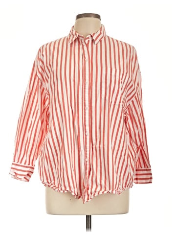 Old Navy 3/4 Sleeve Button-Down Shirt (view 1)