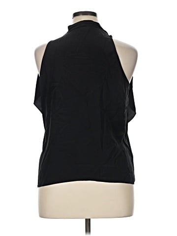 Lauren by Ralph Lauren Sleeveless Silk Top (view 2)