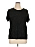 Jaclyn Smith Black Short Sleeve Top Size XL - photo 1